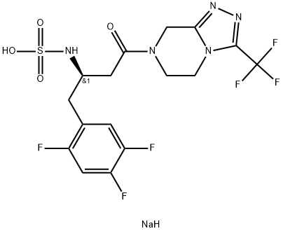 Sitagliptin N-Sulfate (sodium salt) 结构式