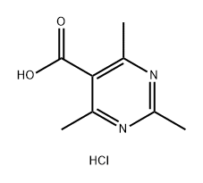 2,4,6-三甲基嘧啶-5-羧酸(盐酸盐) 结构式