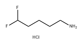 5,5-二氟戊烷-1-胺盐酸盐 结构式