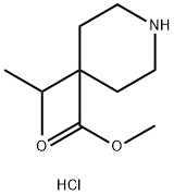 4-异丙基哌啶-4-羧酸甲酯盐酸盐 结构式