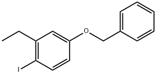 4-(苄氧基)-2-乙基-1-碘苯 结构式
