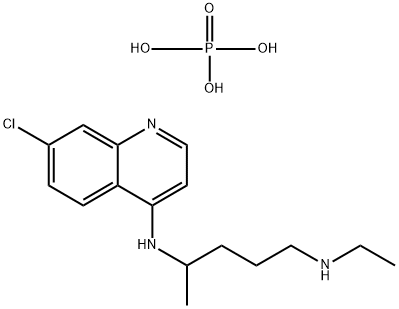 脱乙基氯喹二磷酸盐 结构式