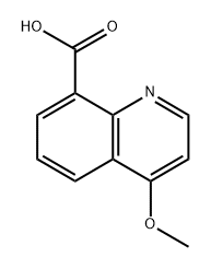 4-甲氧基喹啉-8-甲酸 结构式