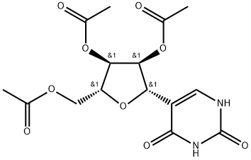 2,3,5-三乙酰-伪尿苷 结构式