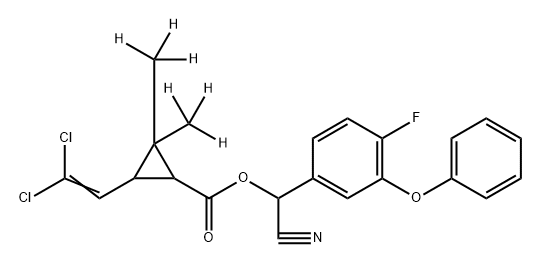 氟氯氰菊酯,混合立体异构体(化学。纯度95%) 结构式