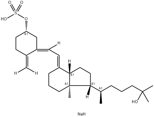 25-羟基维生素D3硫酸钠盐(97% CP) 结构式