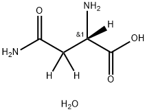 L-ASPARAGINE:水 结构式