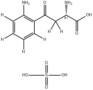 L-KYNURENINE硫酸 结构式