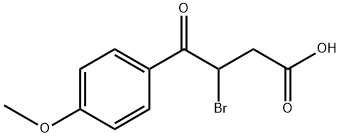 3-溴-4-(4-甲氧基苯基)-4-氧代丁酸 结构式