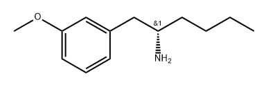 (S)-1-(3-甲氧基苯基)己烷-2-胺 结构式