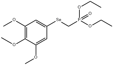 二乙基(((3,4,5-三甲氧基苯基)塞拉尼基)甲基)膦酸酯 结构式