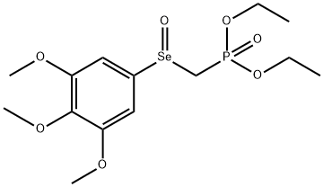 二乙基((3,4,5-三甲氧基苯基)硒基)甲基)膦酸酯 结构式