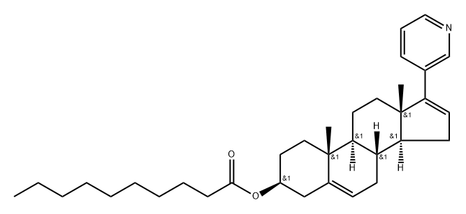 化合物 ABIRATERONE DECANOATE 结构式