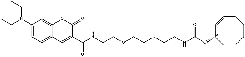 Coumarin-PEG2-TCO*/axial 结构式
