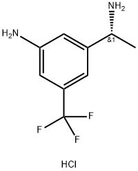 (R)-3-(1-氨基乙基)-5-(三氟甲基)苯胺盐酸盐 结构式