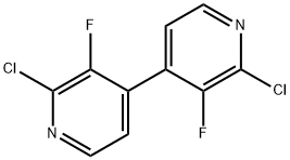 2,2'-二氯-3,3'-二氟-4,4'-联吡啶 结构式