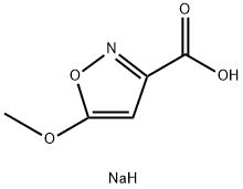 5-甲氧基异噁唑-3-羧酸钠 结构式