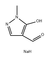 4-甲酰基-1-甲基-1H-吡唑-5-醇钠 结构式