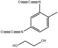 1,2-Ethanediol, polymer with 2,4-diisocyanato-1-methylbenzene 结构式