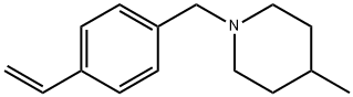 1-[(4-乙烯基苯基)甲基]-4-甲基哌啶 结构式