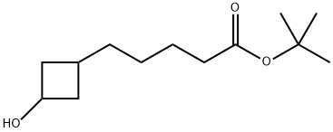5-(3-羟基环丁基)戊酸叔丁酯 结构式