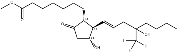[2H3]-米索前列醇,外消旋混合物 结构式