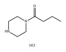 1-Butanone, 1-(1-piperazinyl)-, hydrochloride (1:2) 结构式