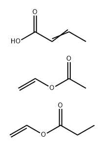2-丁烯酸与乙酸乙烯酯和丙烯酸乙烯酯的聚合物 结构式