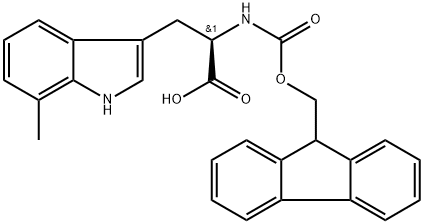 FMOC-7-甲基-D-色氨酸 结构式