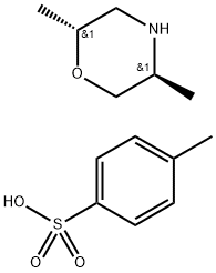 (2R,5S)-2,5-dimethylmorpholine 4-methylbenzenesulfonate 结构式