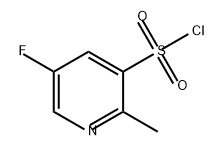 5-氟-2-甲基吡啶-3-磺酰氯 结构式