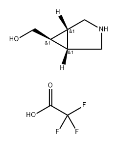 ((1R,5S,6r)-3-azabicyclo[3.1.0]hexan-6-yl)methanol 2,2,2-trifluoroacetate 结构式