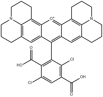 6-羧基-4,7-二氯-X-罗丹明 结构式