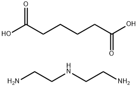 己二酸与N-(2-氨基乙基)-1,2-乙二胺的聚合物 结构式