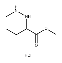 3-Pyridazinecarboxylic acid, hexahydro-, methyl ester, hydrochloride (1:1), (3R) 结构式