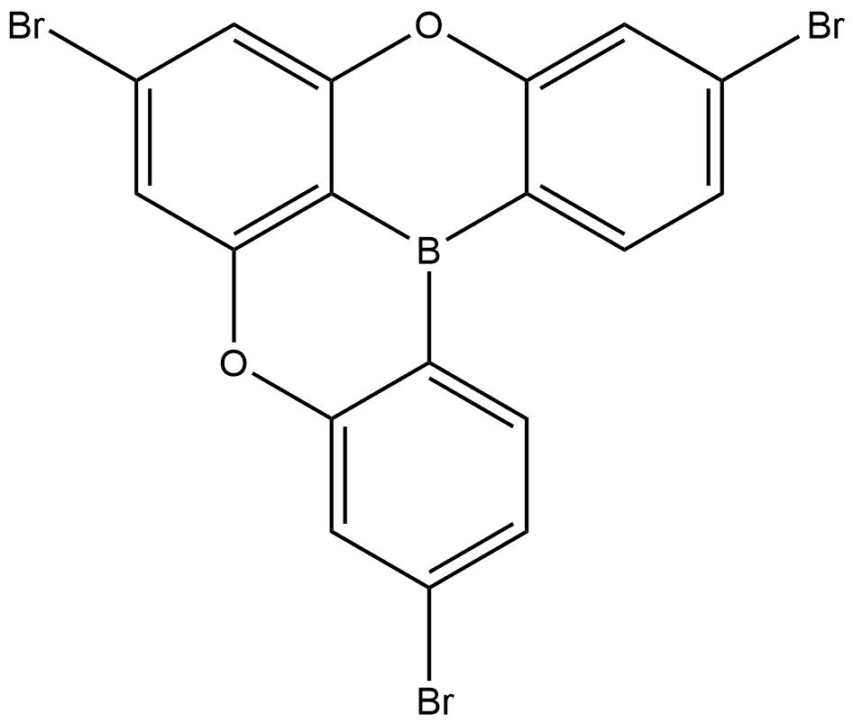 [1,4]Benzoxaborino[2,3,4-kl]phenoxaborin, 3,7,11-tribromo- 结构式