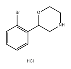 2-(2-溴苯基)吗啉盐酸盐 结构式