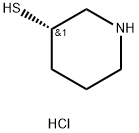 3-Piperidinethiol, hydrochloride (1:1), (3S)- 结构式