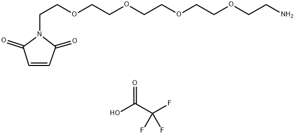 马来酰亚胺-四聚乙二醇-胺三氟醋酸盐 结构式