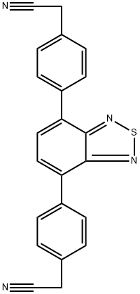 2,2'-(苯并[C][1,2,5]噻二唑-4,7-二基双(4,1-亚苯基))二乙腈 结构式