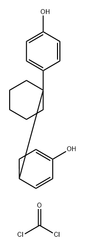 碳酸二酰氯与4,4'-亚环己烷基二苯酚的聚合物 结构式