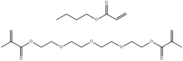 丙烯酸丁酯与四甘醇二甲基丙烯酸酯的聚合物 结构式