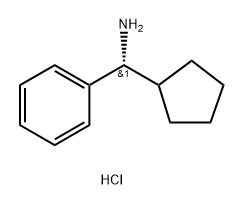 (R)-Cyclopentyl(phenyl)methanamine hydrochloride 结构式