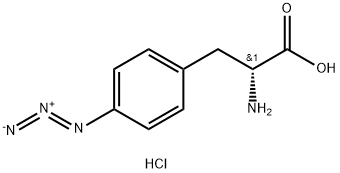 4-叠氮基-D-苯丙氨酸盐酸盐 结构式