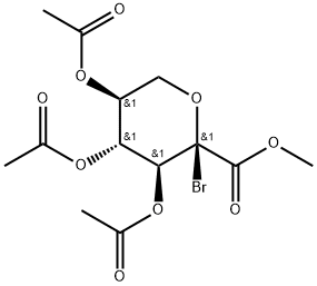 L-Gulonic acid, 2,6-anhydro-2-C-bromo-, methyl ester, triacetate 结构式