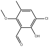 3-Chloro-2-hydroxy-6-methoxy-5-methylbenzaldehyde 结构式