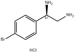 (R)-1-(4-bromophenyl)ethane-1,2-diamine dihydrochloride 结构式