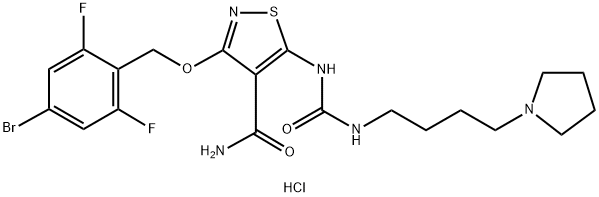 CP-547632 (hydrochloride) 结构式