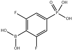 (4-硼-3,5-二氟苯基)膦酸 结构式