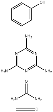 尿素与甲醛、苯酚和1,3,5-三嗪-2,4,6-三胺的聚合物 结构式